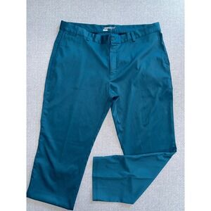 Nike Golf Dri-FIT Mens Pants Teal Blue 38x30 Flat Front Performance Trousers